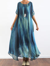 Vestido midi elegante, estilo retro literario y con vuelo amplio